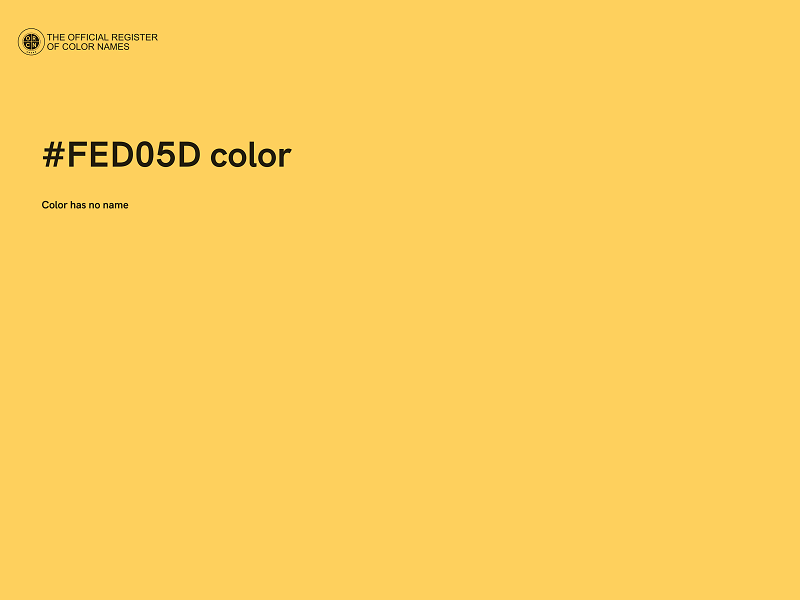 #FED05D color image