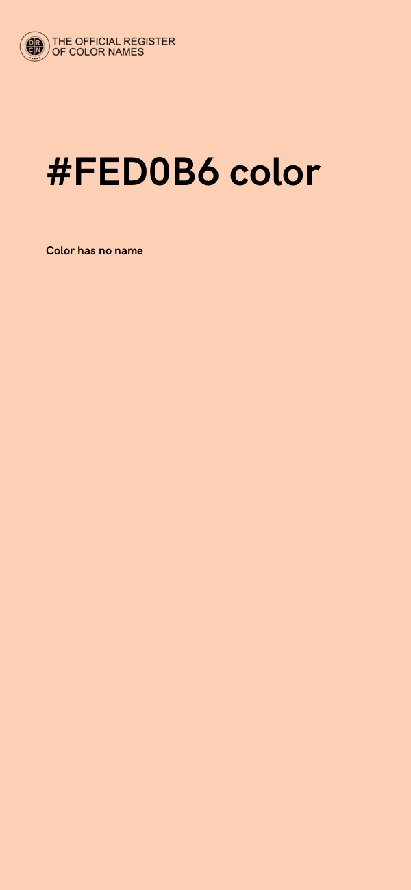 #FED0B6 color image