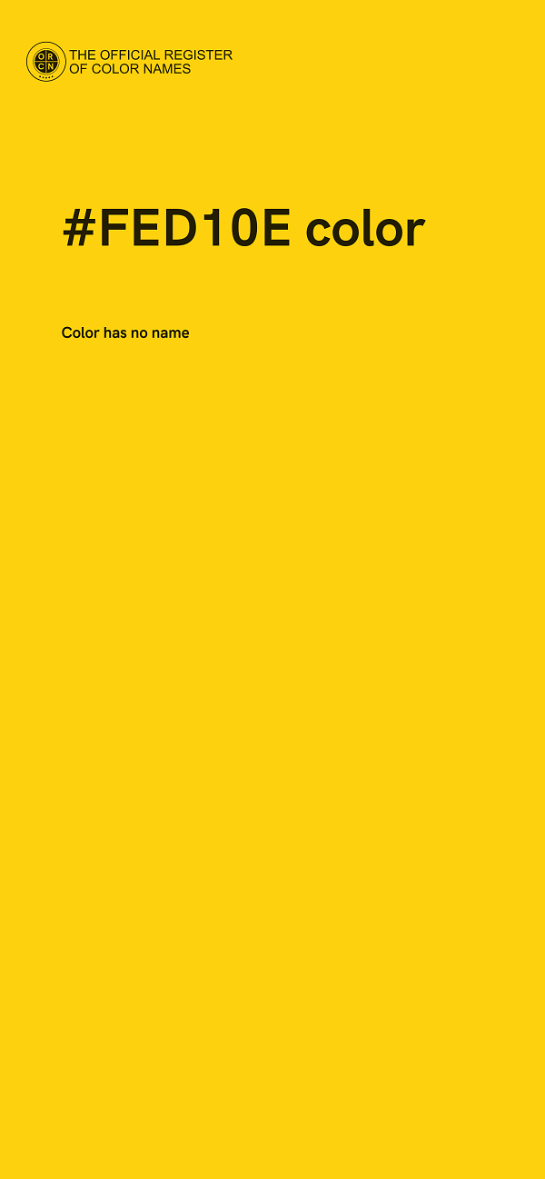 #FED10E color image