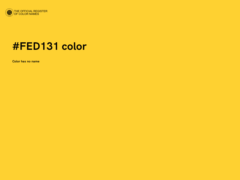 #FED131 color image