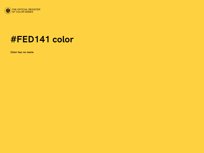 #FED141 color image