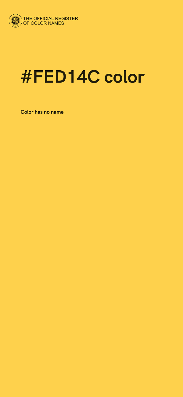 #FED14C color image
