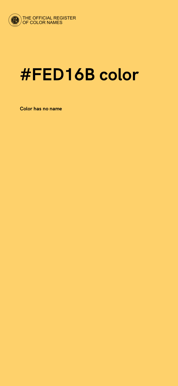 #FED16B color image