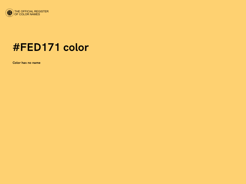 #FED171 color image
