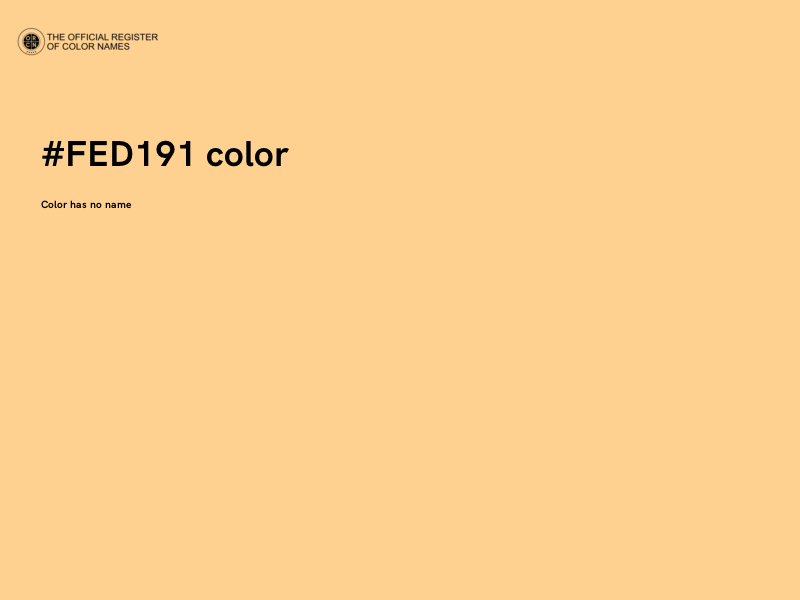 #FED191 color image