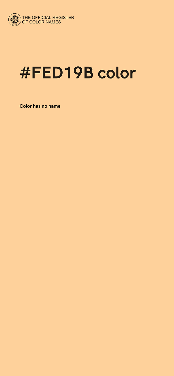 #FED19B color image