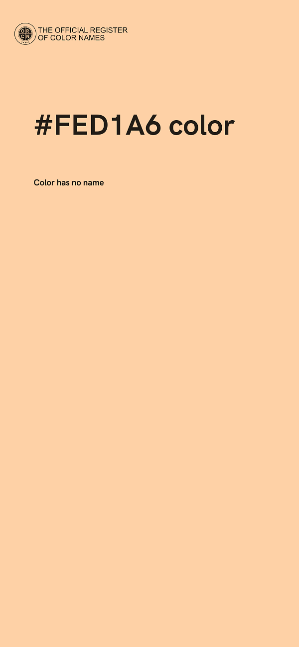 #FED1A6 color image