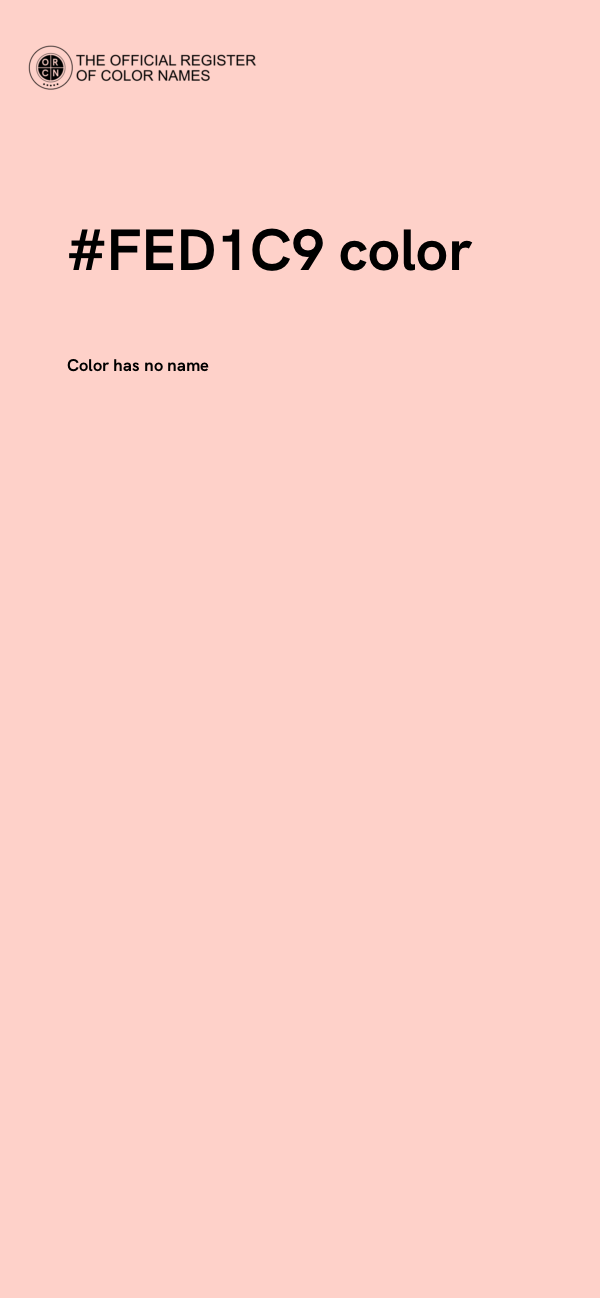 #FED1C9 color image