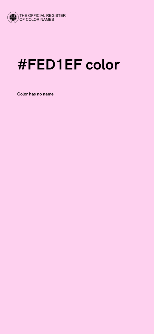 #FED1EF color image