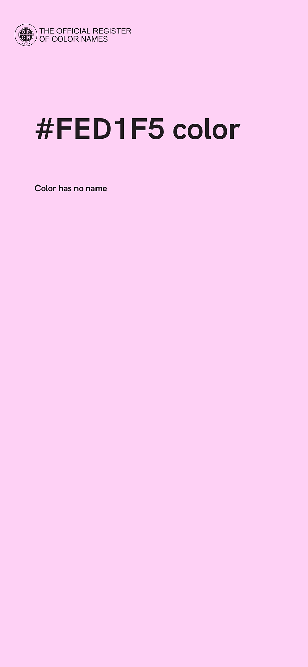#FED1F5 color image