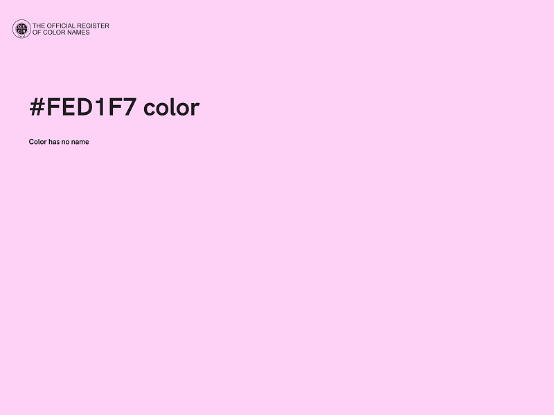 #FED1F7 color image