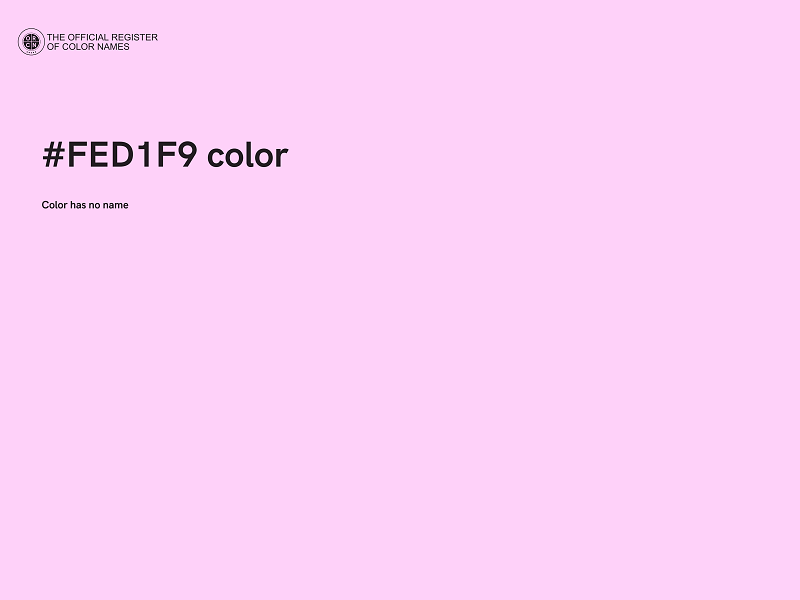 #FED1F9 color image