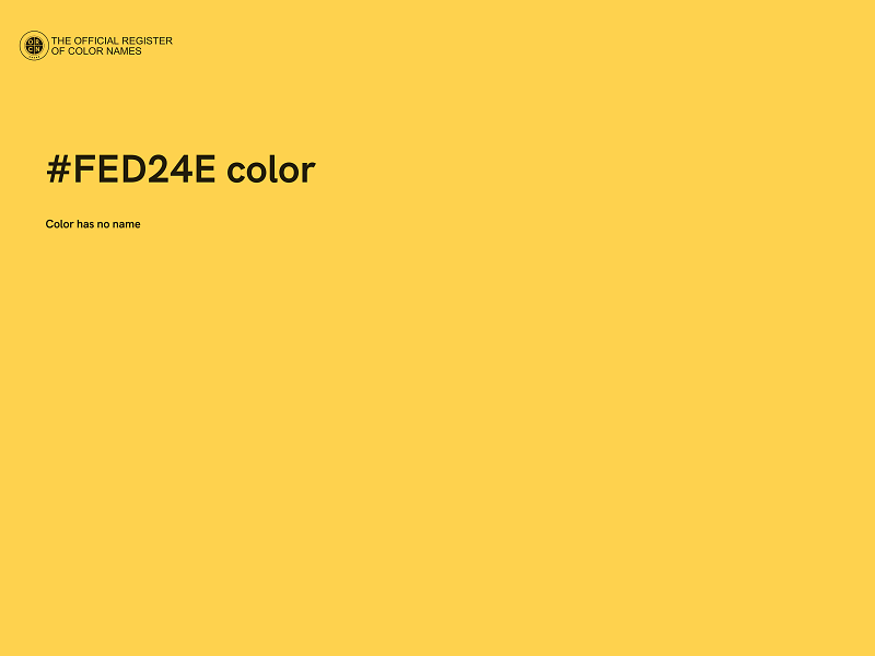 #FED24E color image