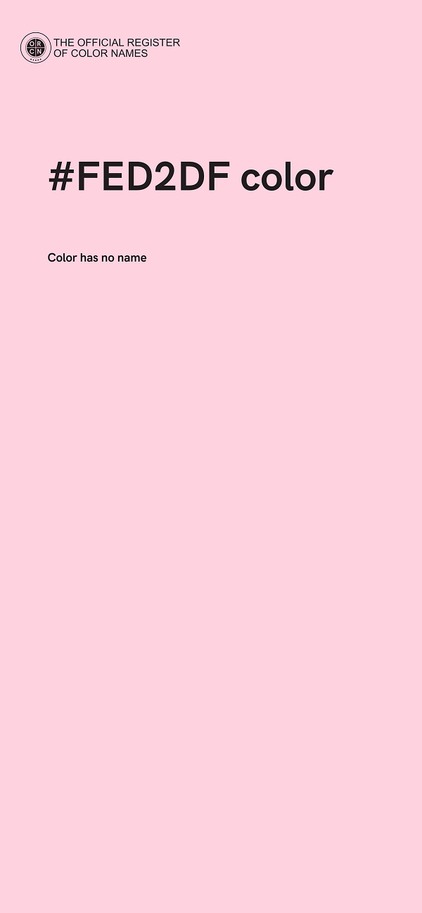 #FED2DF color image