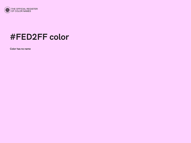#FED2FF color image