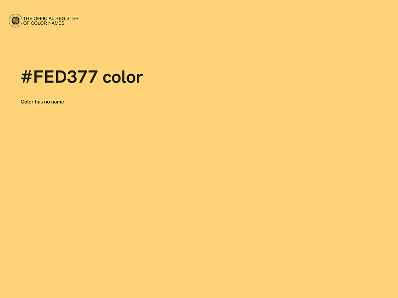 #FED377 color image