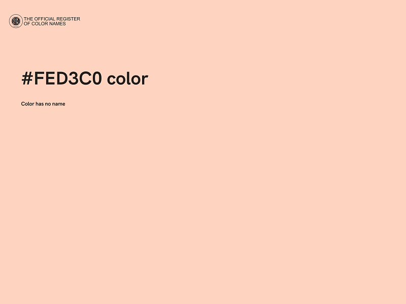 #FED3C0 color image