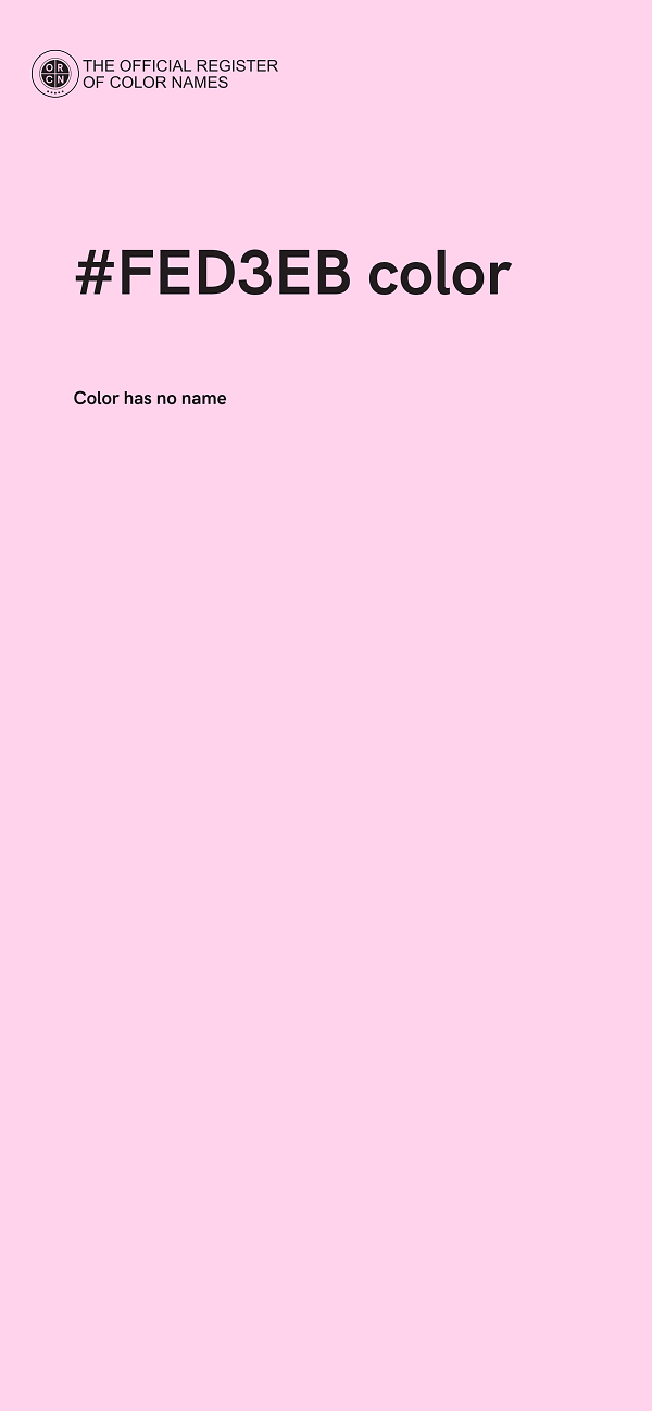 #FED3EB color image
