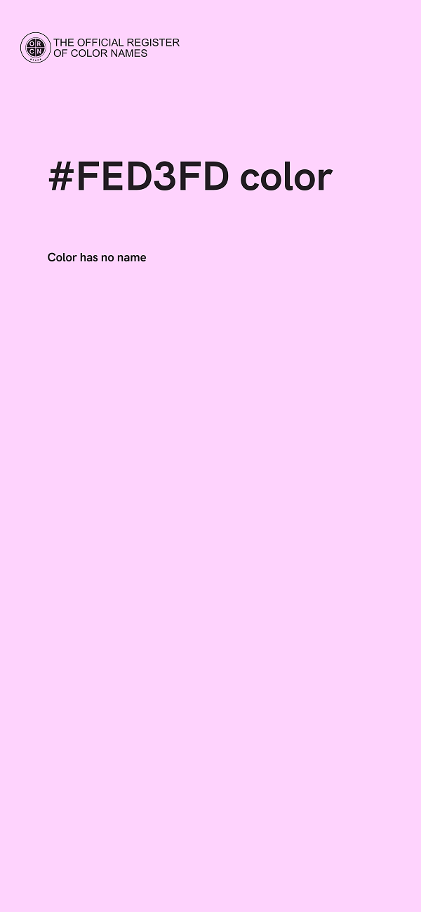 #FED3FD color image