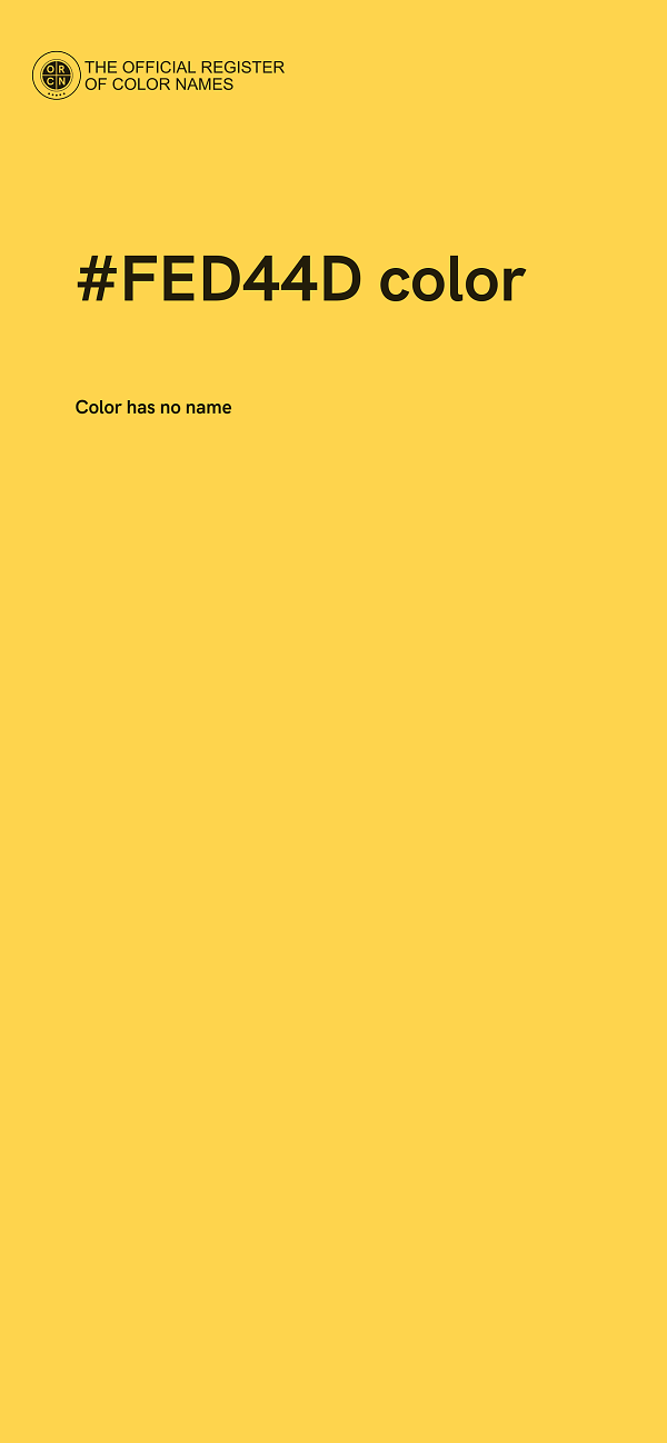 #FED44D color image