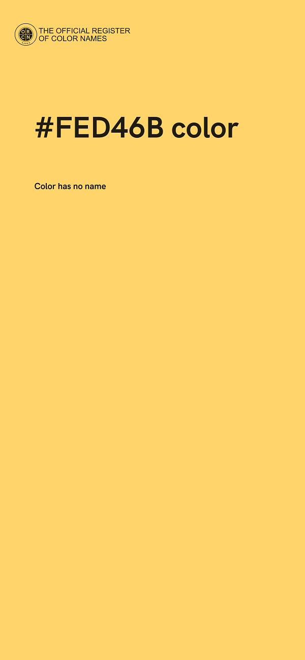 #FED46B color image