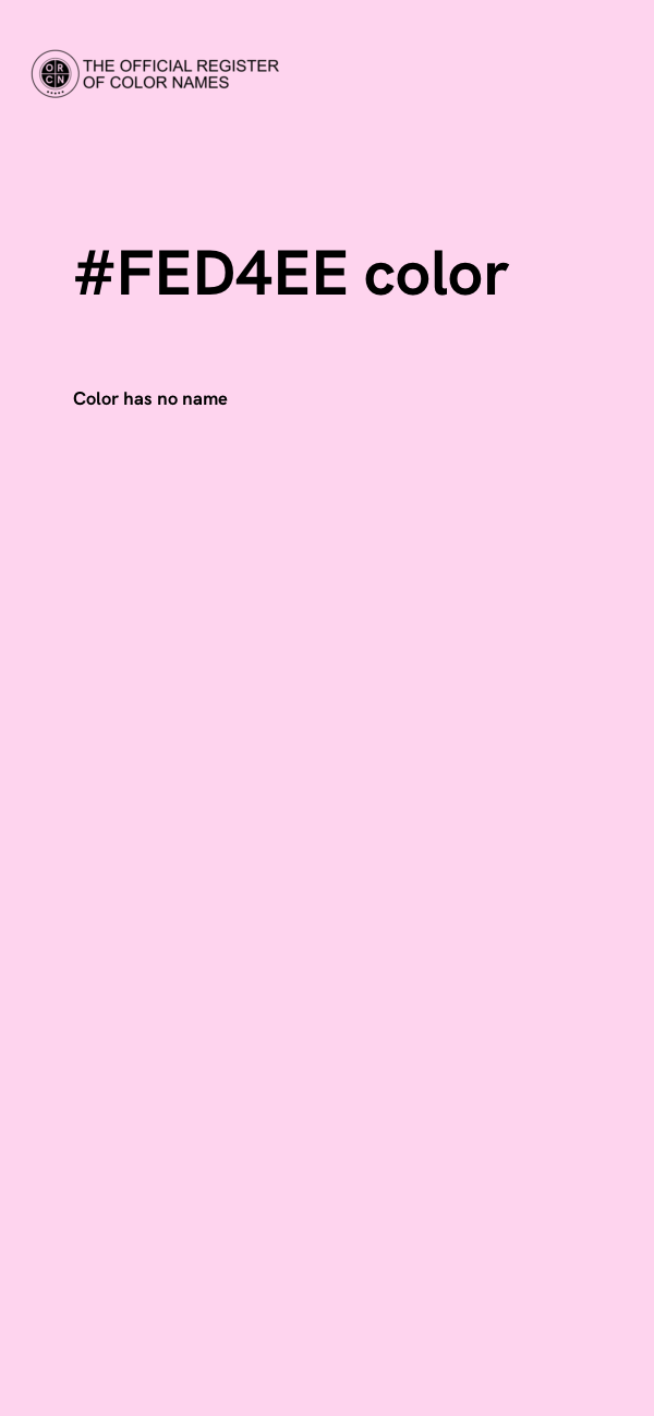 #FED4EE color image