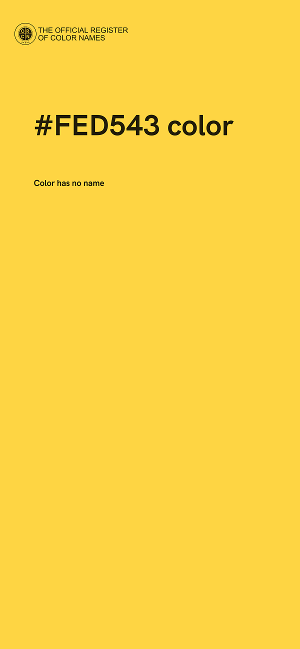 #FED543 color image