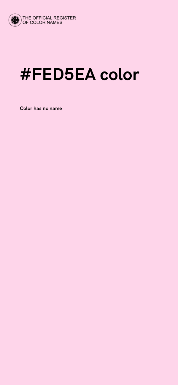 #FED5EA color image