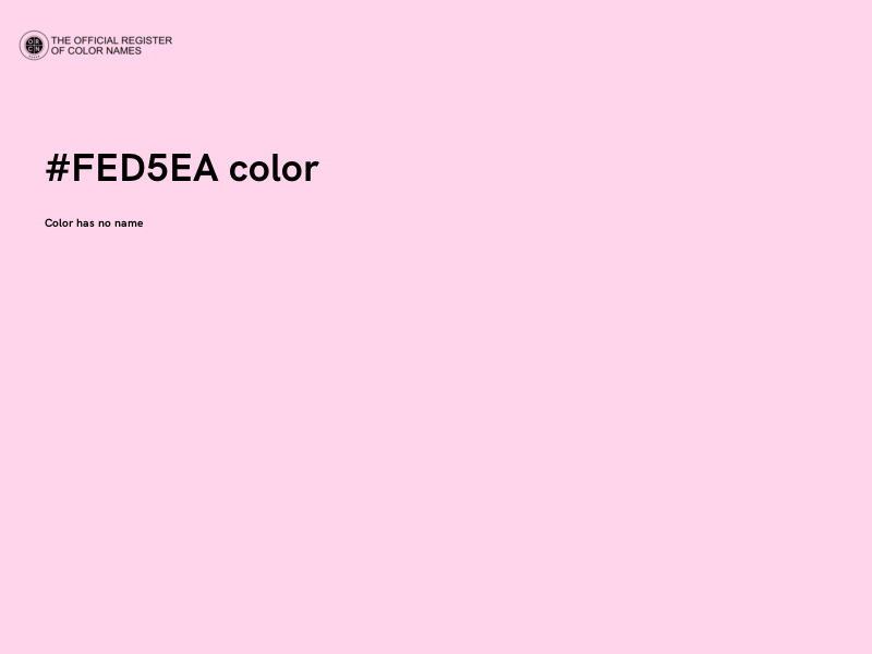#FED5EA color image