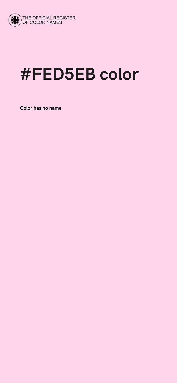 #FED5EB color image