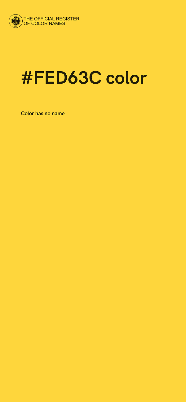 #FED63C color image