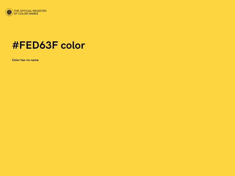 #FED63F color image
