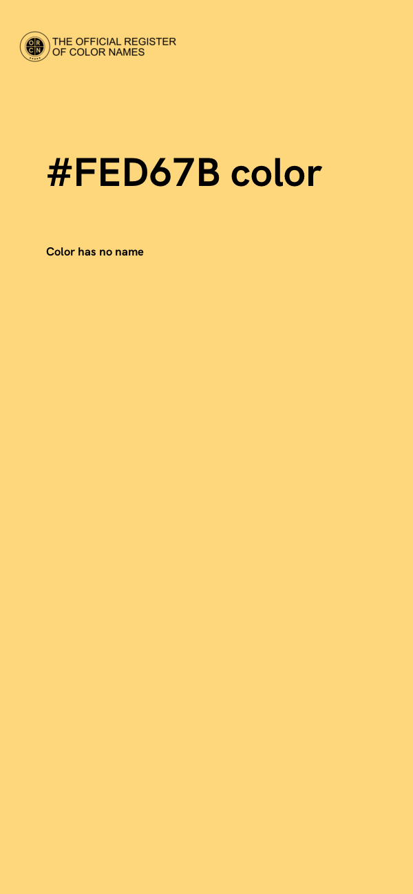 #FED67B color image