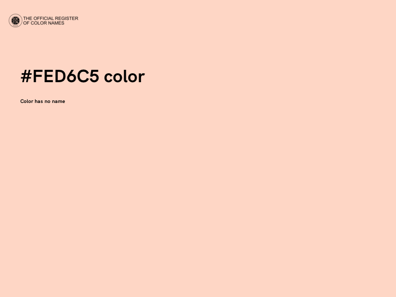 #FED6C5 color image
