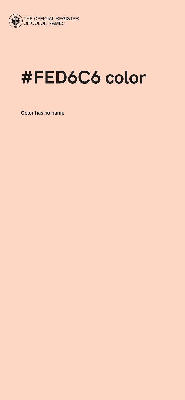 #FED6C6 color image