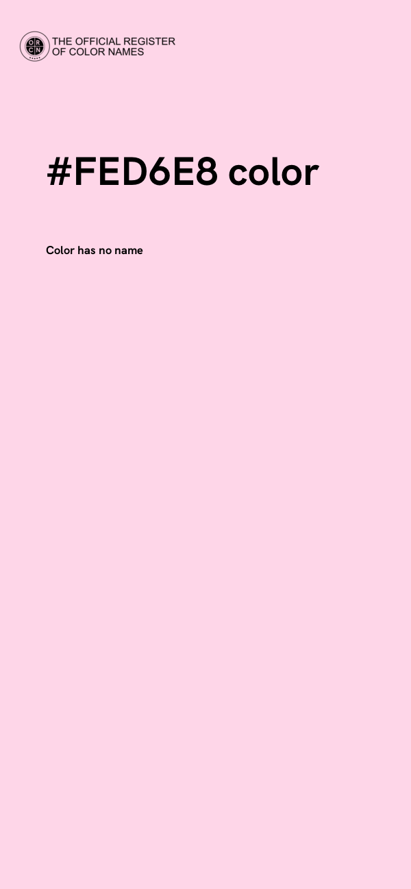 #FED6E8 color image