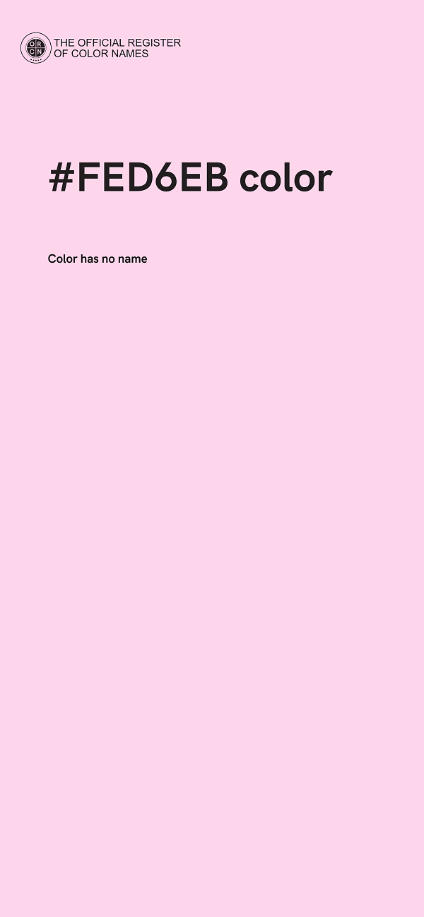 #FED6EB color image