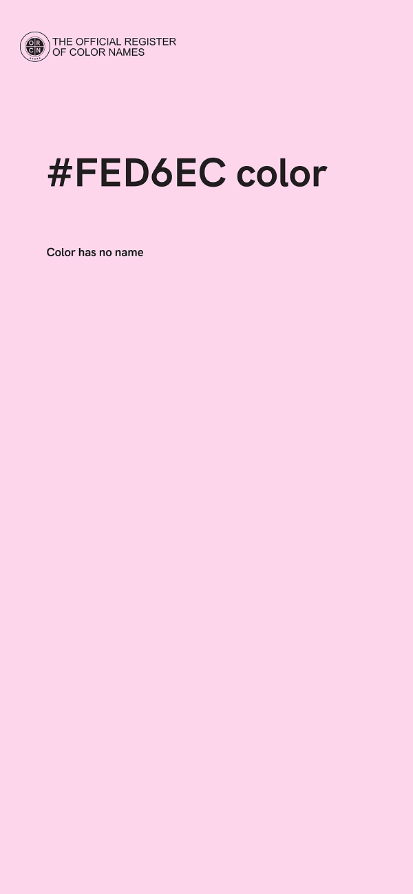 #FED6EC color image