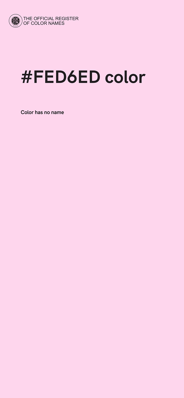 #FED6ED color image
