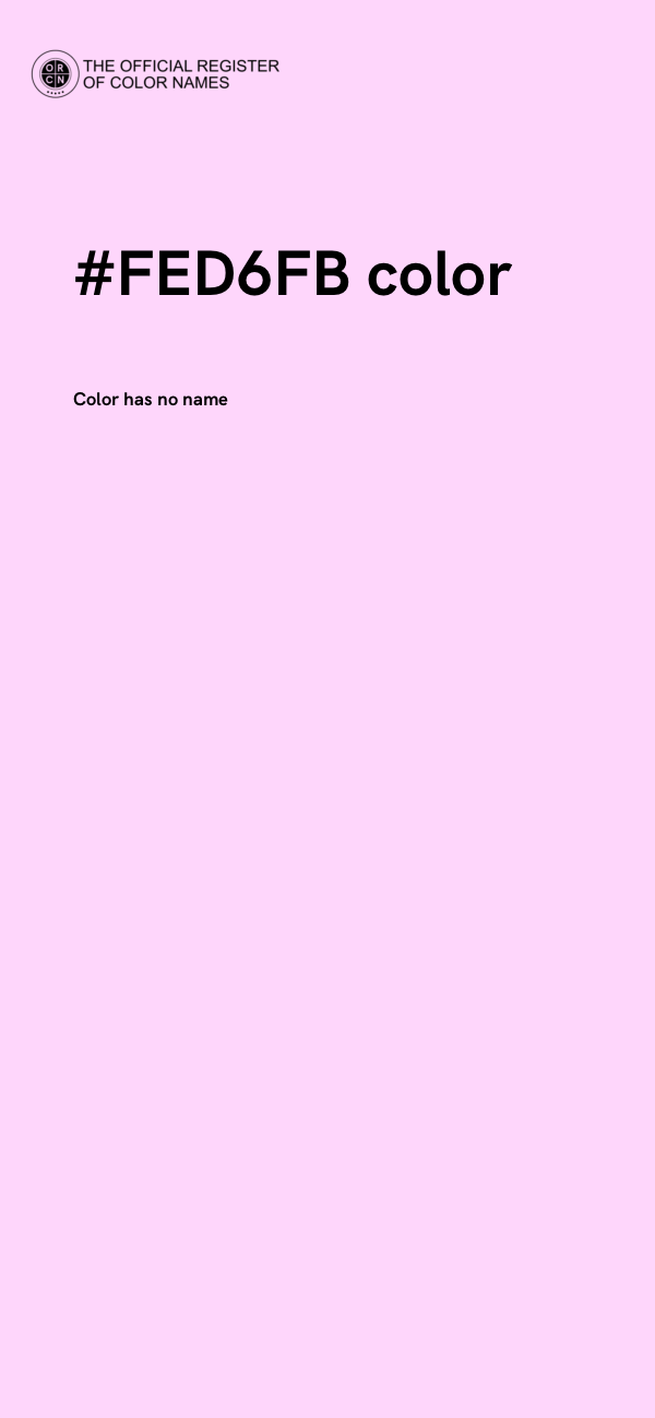 #FED6FB color image