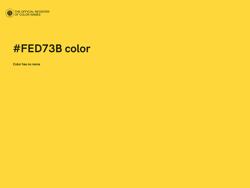 #FED73B color image