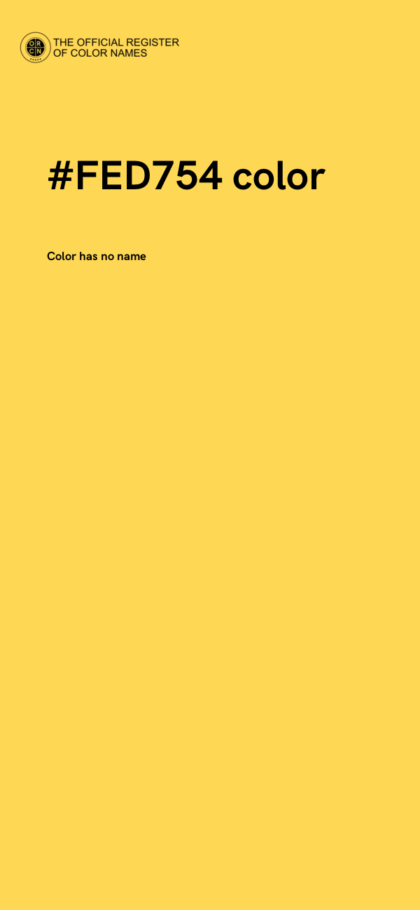 #FED754 color image