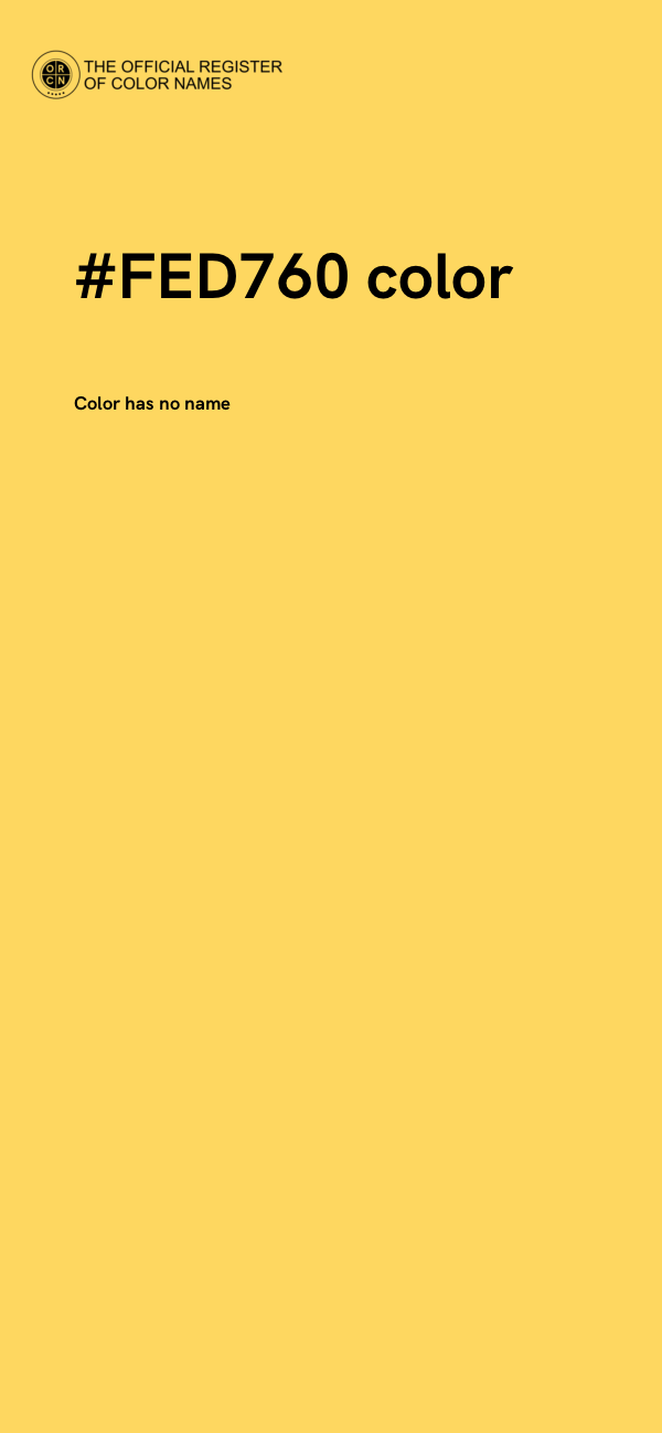 #FED760 color image