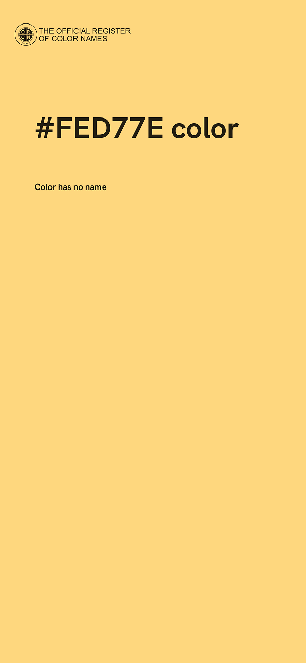 #FED77E color image