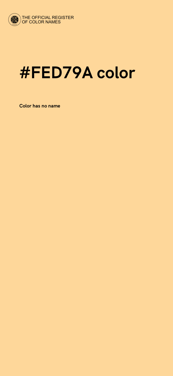 #FED79A color image