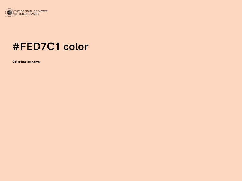 #FED7C1 color image