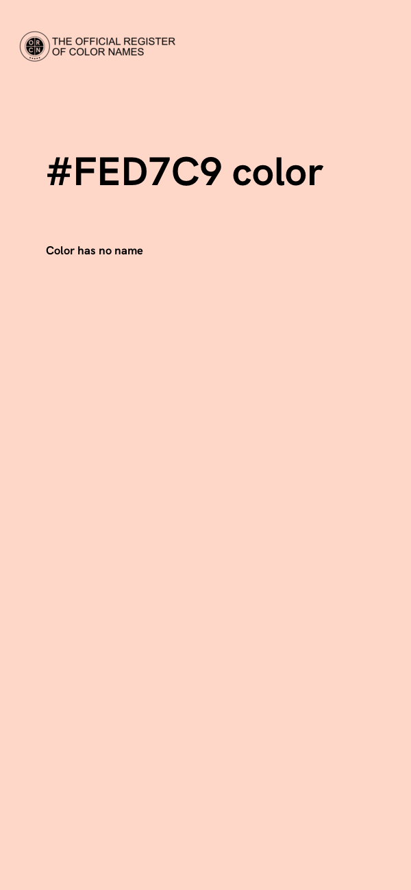 #FED7C9 color image