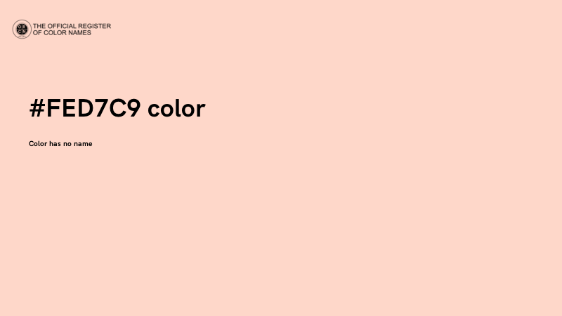 #FED7C9 color image