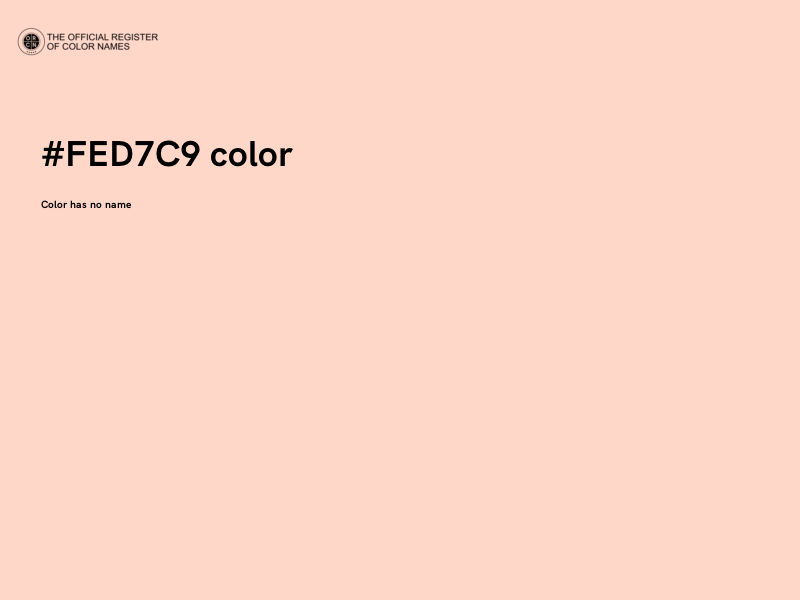#FED7C9 color image