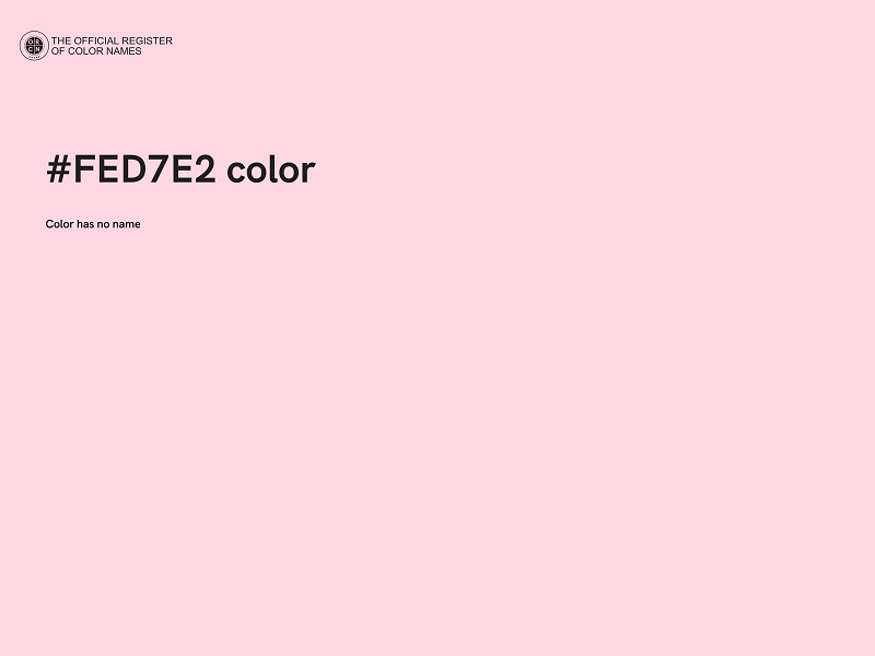 #FED7E2 color image
